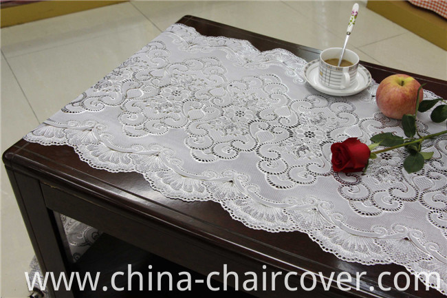 50cm Long Lace Gold/Silver PVC Vinyl Crochet Tablecloth